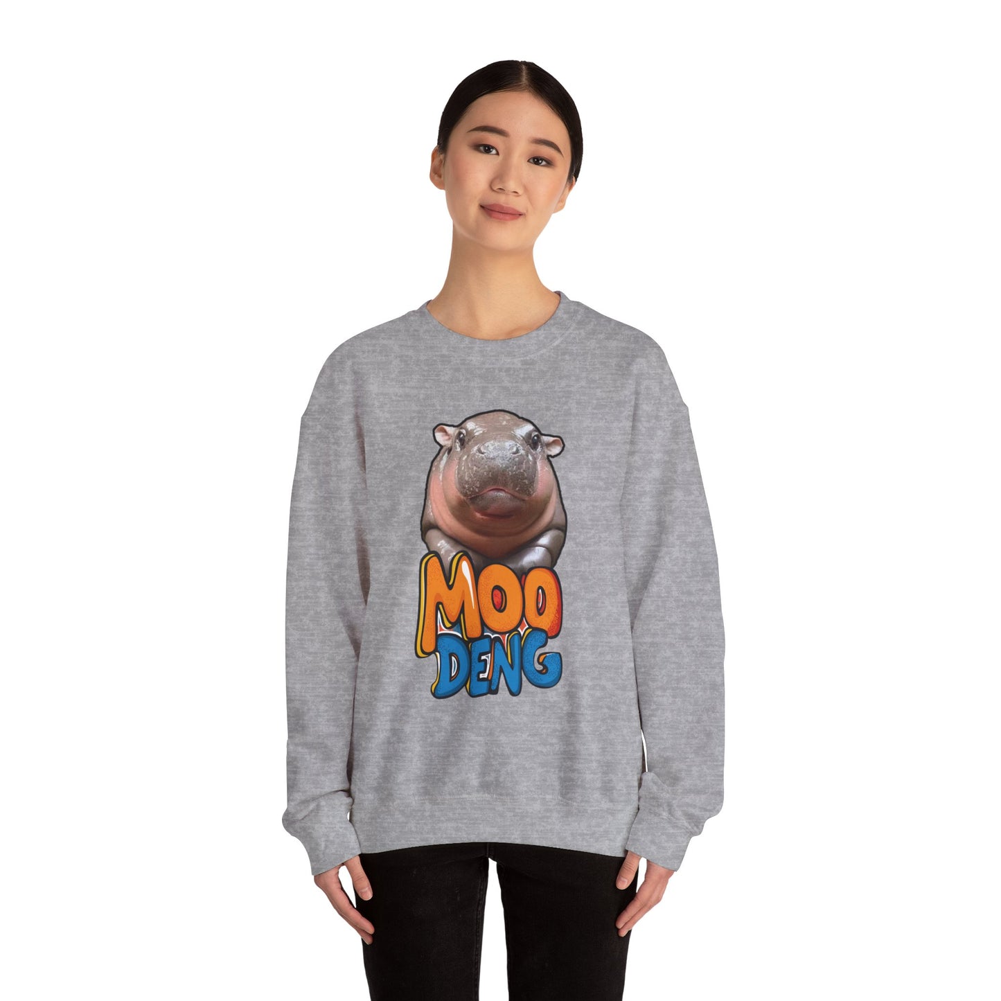 Adorable "Moo Deng" Pgmy Hippo Sweatshirt