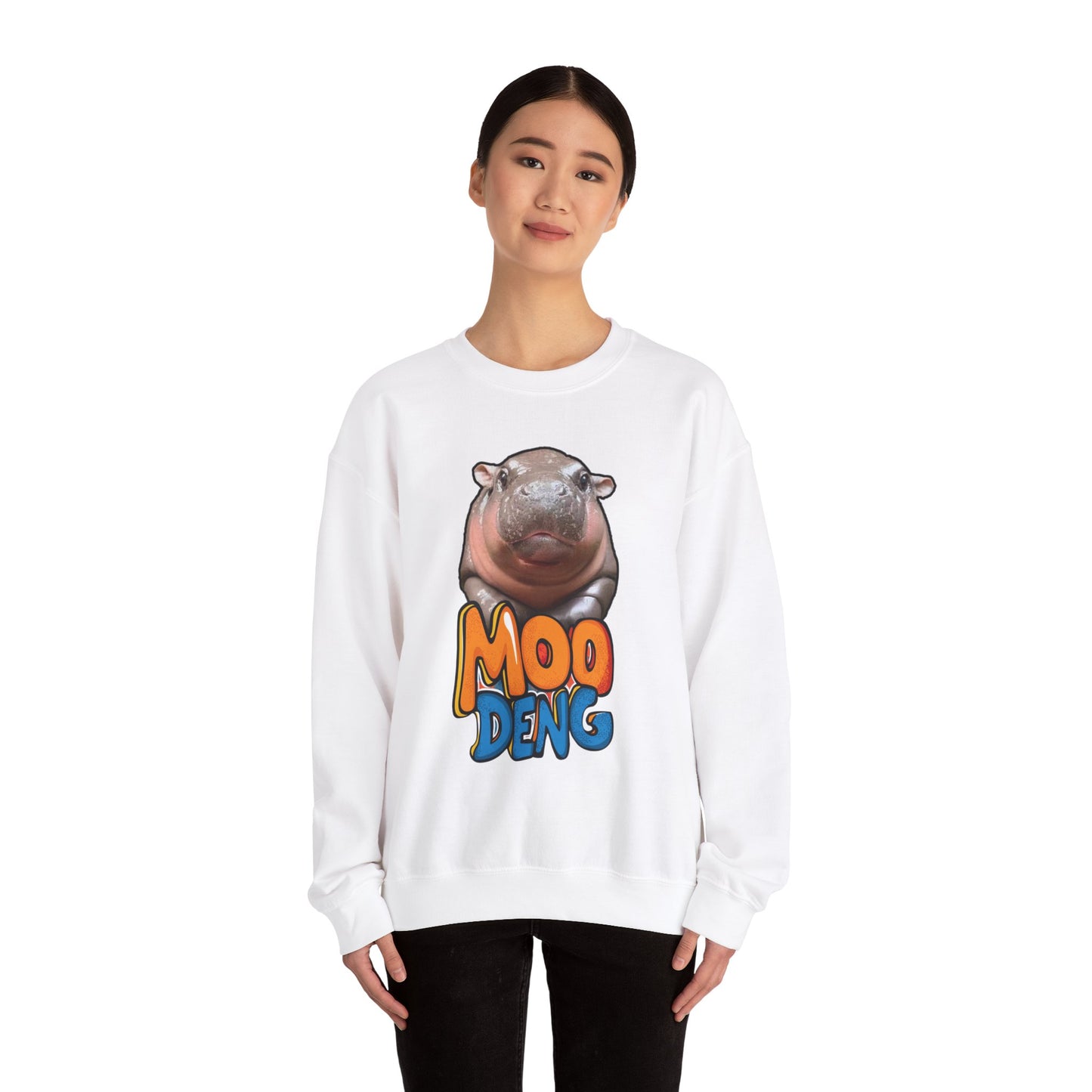 Adorable "Moo Deng" Pgmy Hippo Sweatshirt