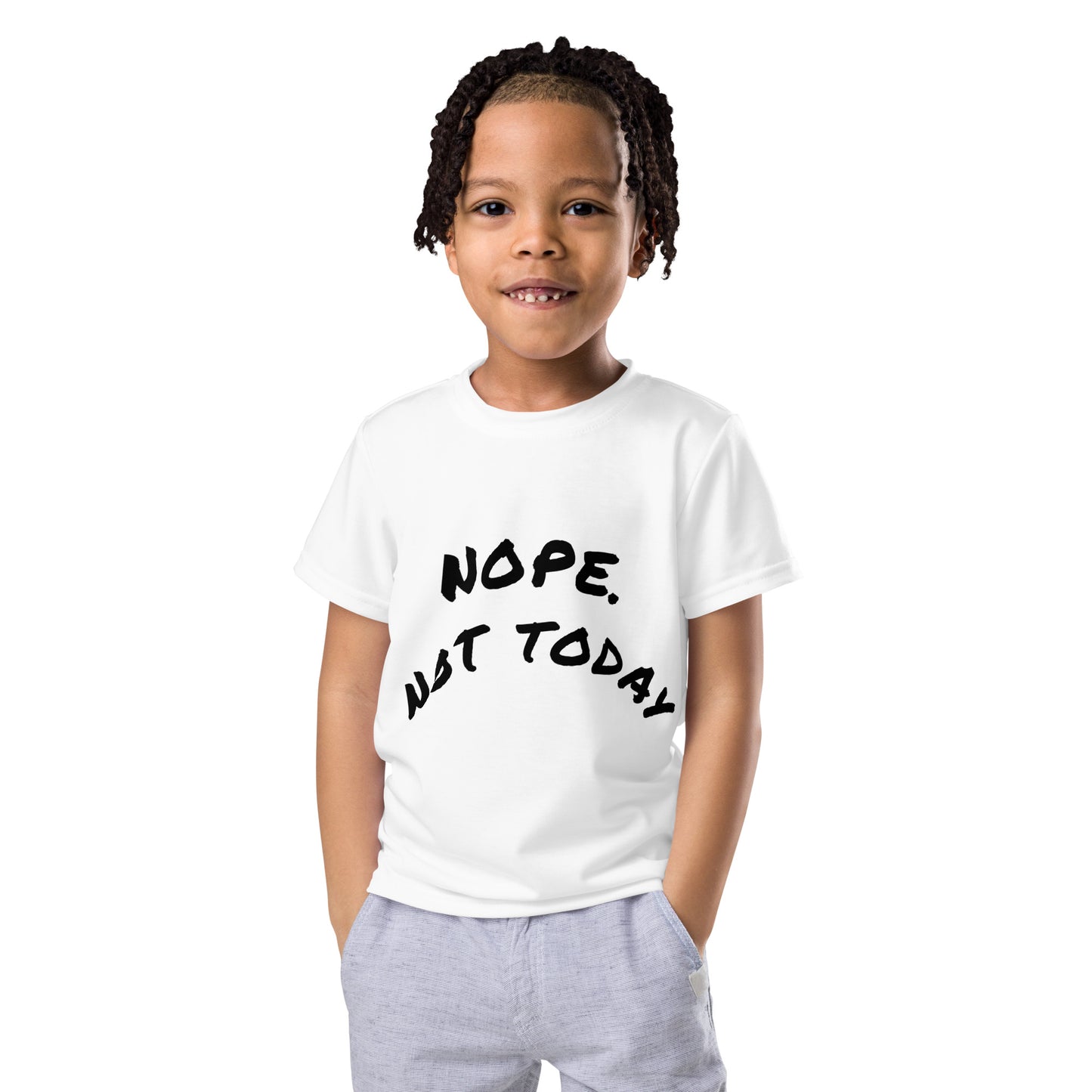 Kids "Not Today" Crew Neck T-shirt