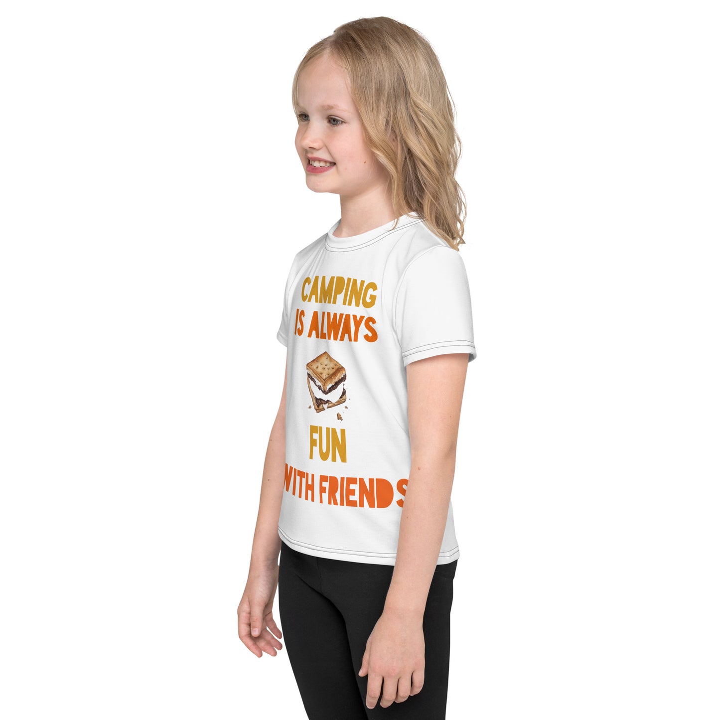 Camping is always Smore fun Kids crew neck t-shirt