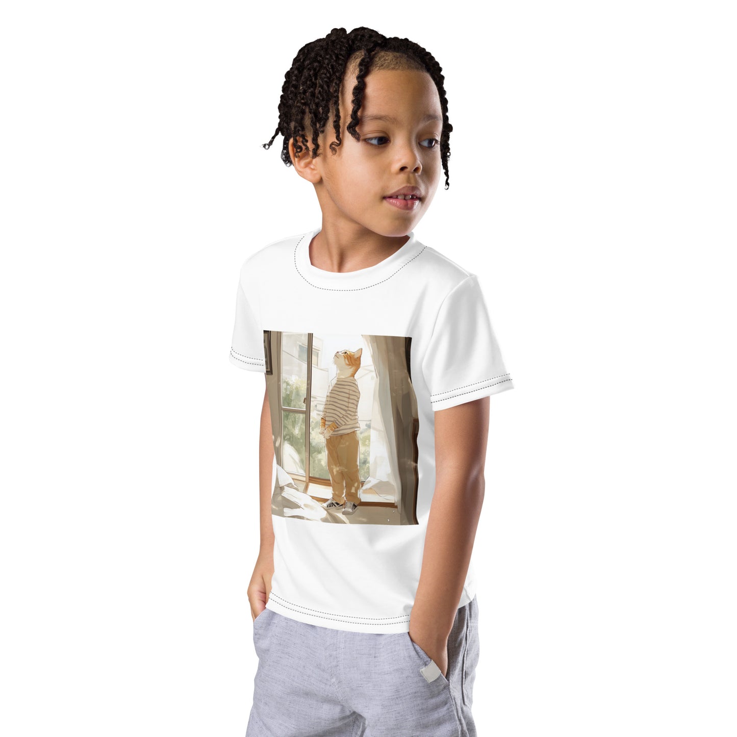 Kid's Sunny day Cat T-Shirt