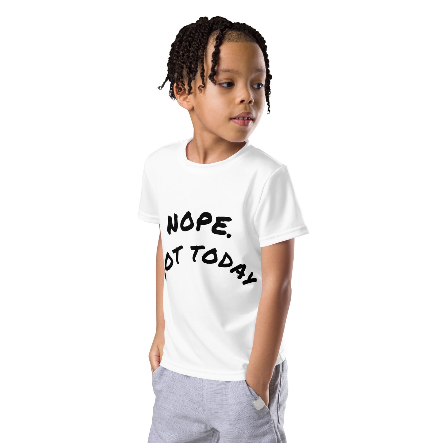 Kids "Not Today" Crew Neck T-shirt