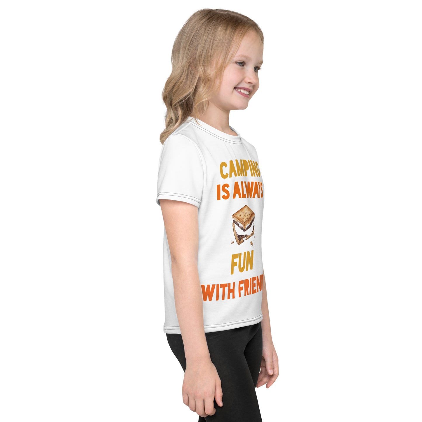 Camping is always Smore fun Kids crew neck t-shirt