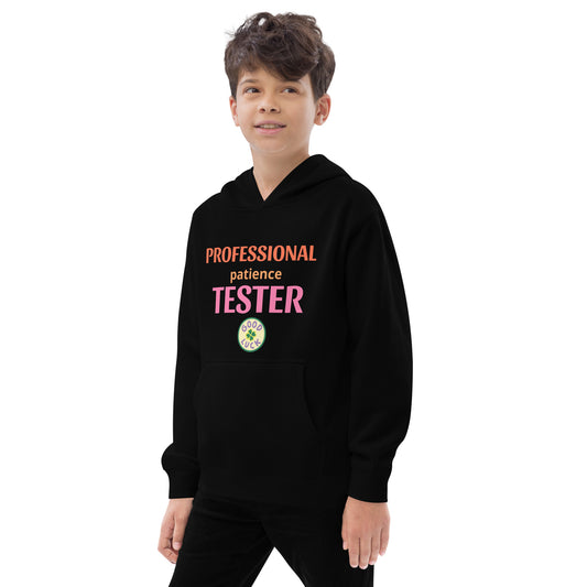 Professional Patience Tester Kids fleece hoodie