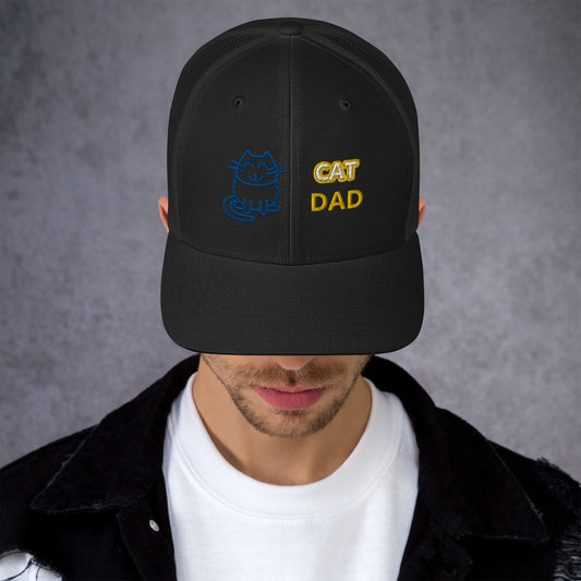 CAT DAD Trucker Cap