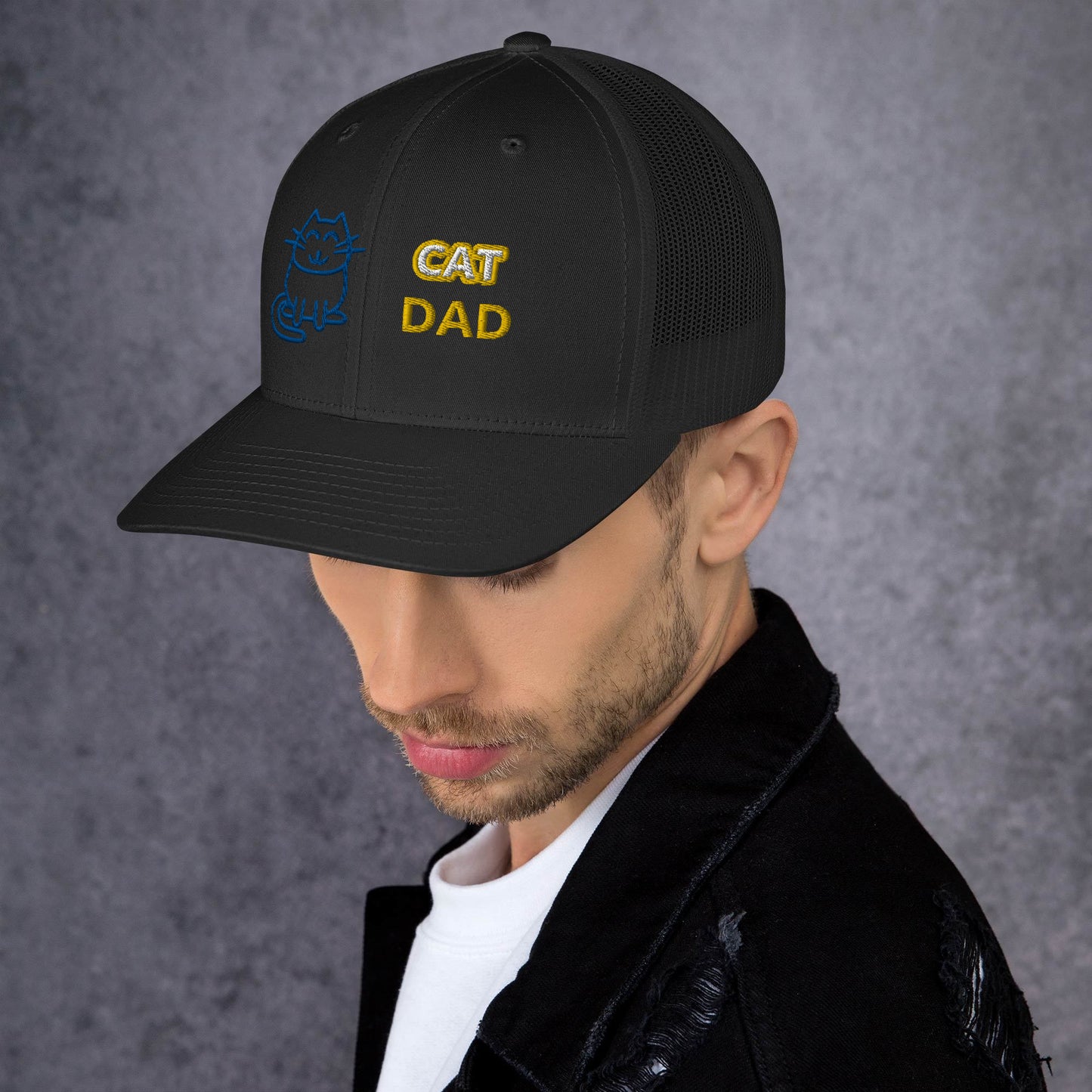 CAT DAD Trucker Cap