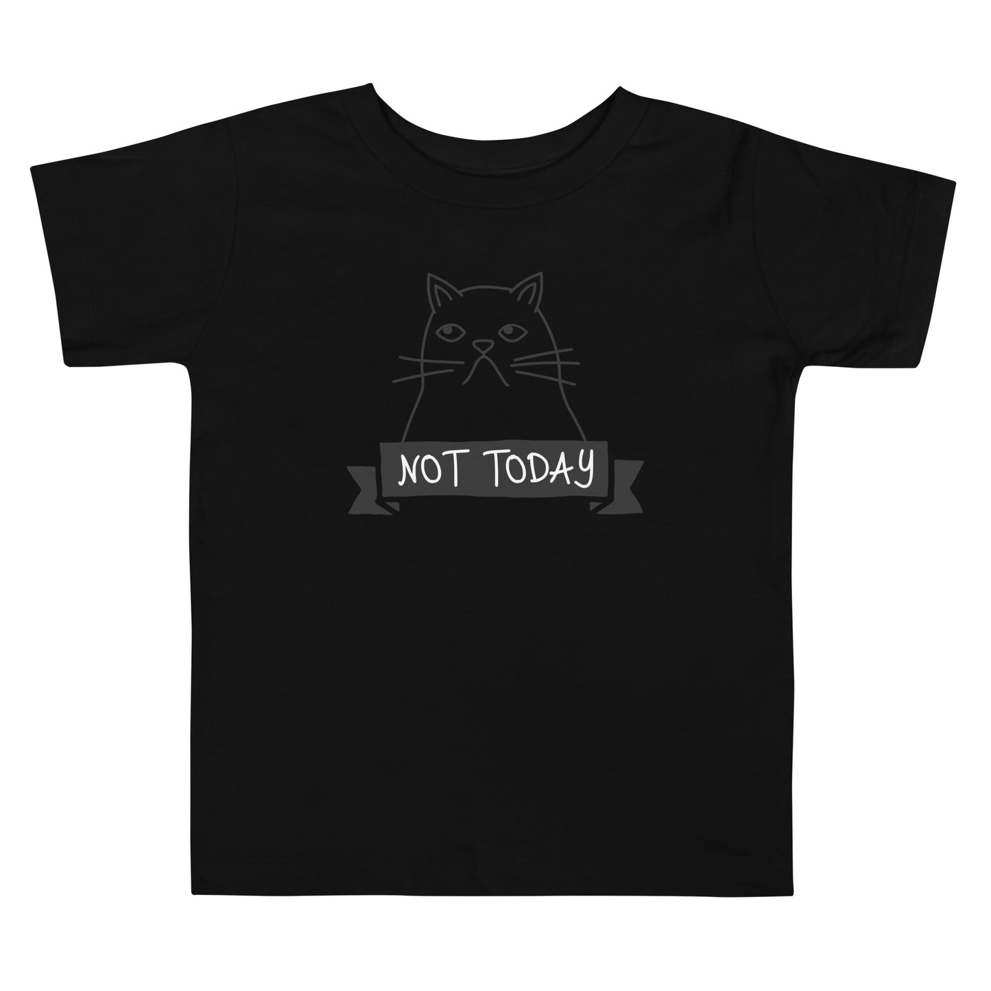 Not Today Cat Toddler Short Sleeve Tee